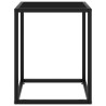 Table basse Noir avec verre noir 40x40x50 cm 627813627813
