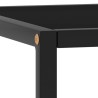 Table basse Noir avec verre noir 40x40x50 cm 627813627813
