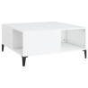 Table basse blanc 80x80x36,5 cm bois d'ingénierie 627814627814