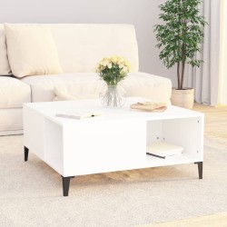 Table basse blanc 80x80x36,5 cm bois d'ingénierie 627814627814