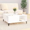 Table basse blanc 80x80x36,5 cm bois d'ingénierie 627814627814