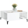 Table basse blanc 80x80x36,5 cm bois d'ingénierie 627814627814