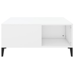 Table basse blanc 80x80x36,5 cm bois d'ingénierie 627814627814