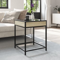 Table basse avec LED Infinity chêne sonoma 40x40x51 cm 627815627815