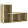 Meubles TV 2 pcs Chêne sonoma 72x35x36,5 cm Bois d'ingénierie 627816627816