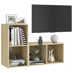 Meubles TV 2 pcs Chêne sonoma 72x35x36,5 cm Bois d'ingénierie 627816627816