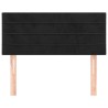 Tête de lit Noir 90x5x78/88 cm Velours 627817627817