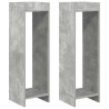 Support de Plante 2 pc Gris Béton 30 x 30 x 100 cm 627818627818