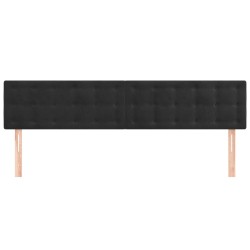 Têtes de lit Noir 200 x 5 x 78/88 cm Velours 627819627819