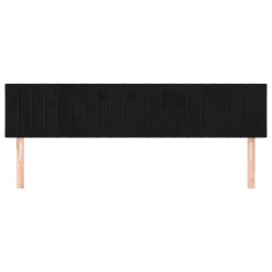 Têtes de lit Noir 160 x 5 x 78/88 cm Velours 627820627820