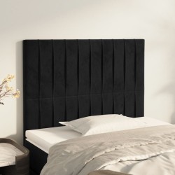 Tête de lit Noir 80x5x118/128 cm Velours 627821627821