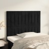 Tête de lit Noir 80x5x118/128 cm Velours 627821627821