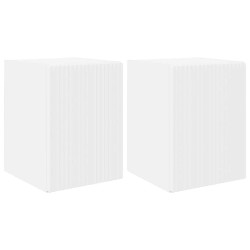 Meuble TV mural 2 pcs Blanc 30 x 31 x 40 cm Bois d'ingénierie 627822627822