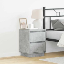 Cabinet de chevet 2 pcs Gris béton 39 x 34,5 x 50 cm 627823627823