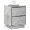 Cabinet de chevet 2 pcs Gris béton 39 x 34,5 x 50 cm 627823627823