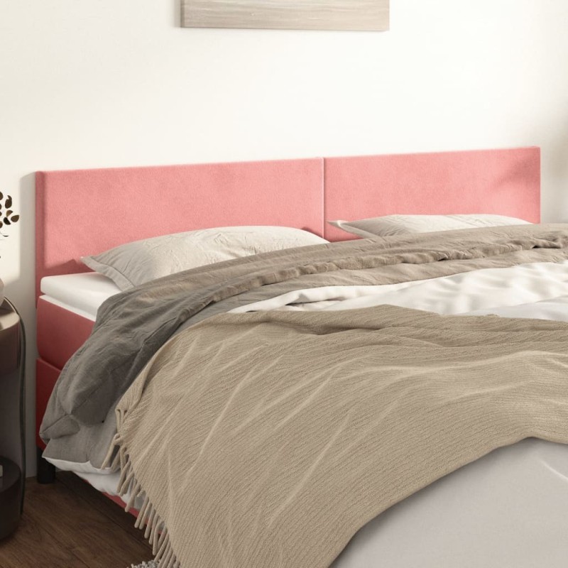 Têtes de lit Rose 180x5x78/88 cm Velours 627826627826