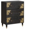 Buffet Noir 60 x 33 x 75 cm Bois de mangue massif 627827627827