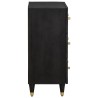 Buffet Noir 60 x 33 x 75 cm Bois de mangue massif 627827627827