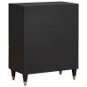 Buffet Noir 60 x 33 x 75 cm Bois de mangue massif 627827627827