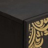 Buffet Noir 60 x 33 x 75 cm Bois de mangue massif 627827627827