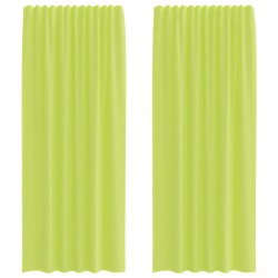 Rideaux en voile à œillets 2 pcs vert pomme 627828627828