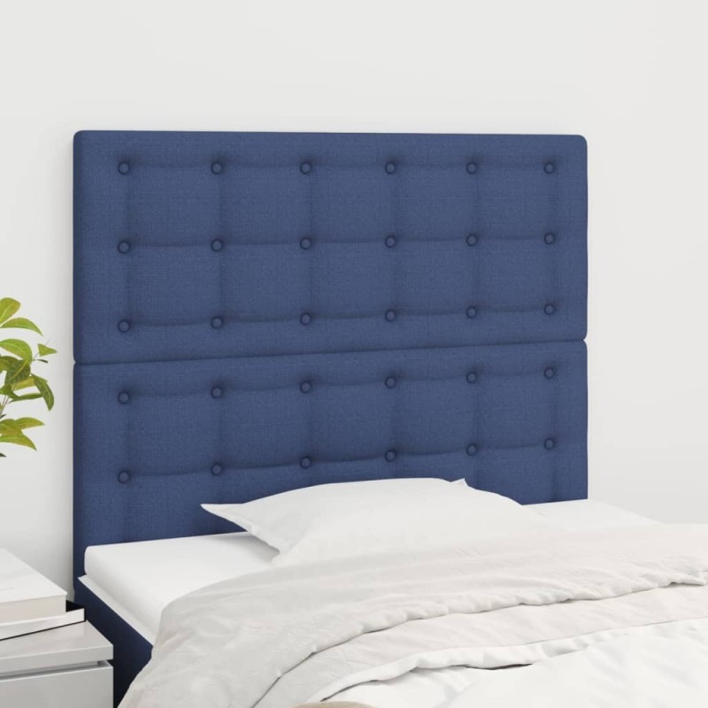 Tête de lit Bleu 100x5x118/128 cm Tissu 627830627830