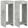 Support de Plante 2 pc Gris Béton 30 x 30 x 80 cm 627836627836