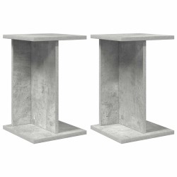 Support de Plante 2 pcs Gris Béton 25 x 25,5 x 40,5 cm 627840627840
