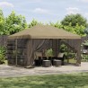 Abri de jardin avec parois 4 × 3 m Beige Polyester et Acier 627842627842