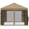 Abri de jardin avec parois 4 × 3 m Beige Polyester et Acier 627842627842