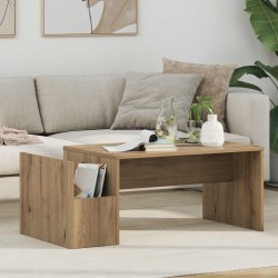 Table basse Chêne artisanal 90 x 45 x 35 cm Bois d'ingénierie 627843627843