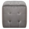 2 pcs Tables de chevet Gris 30x30x30 cm Tissu velours 627844627844