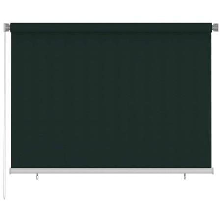 Store roulant d'extérieur 205 (l) x 140 (H) cm vert foncé HDPE 627845627845