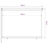 Store roulant d'extérieur 205 (l) x 140 (H) cm vert foncé HDPE 627845627845