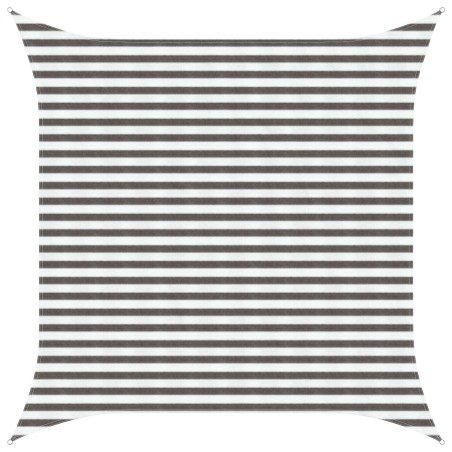 Voile d'ombre Gris clair et blanc 3 x 3 m HDPE 627846627846