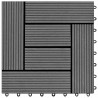 Carreau de terrasse 22 pcs Gris 30 x 30 cm WPC 627847627847