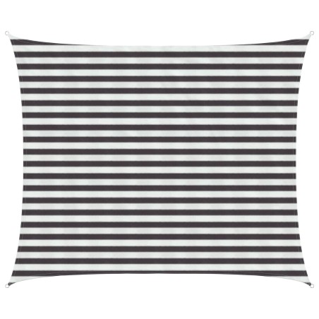 Voile d'ombre Anthracite et blanc 2,5 x 3 m HDPE 627850627850