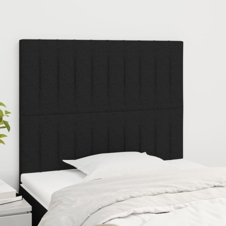 Tête de lit Noir 100x5x118/128 cm Tissu 627853627853