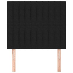 Tête de lit Noir 100x5x118/128 cm Tissu 627853627853
