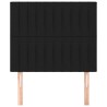 Tête de lit Noir 100x5x118/128 cm Tissu 627853627853