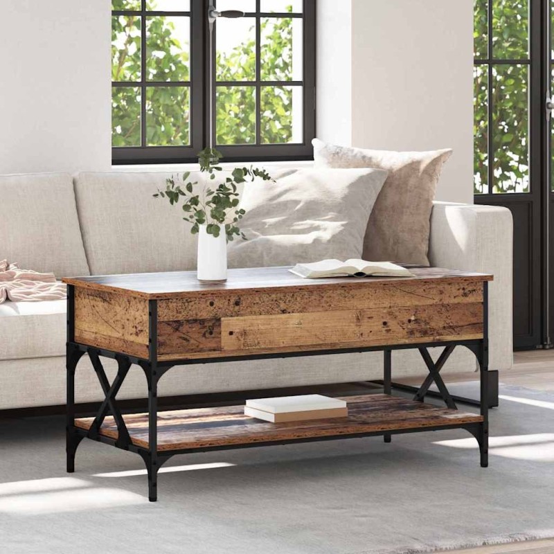Table basse Bois Ancien 100 x 50 x 50 cm Bois d'ingénierie 627854627854