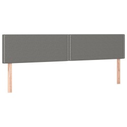 Têtes de lit Gris foncé 200x5x78/88 cm Tissu 627856627856