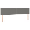 Têtes de lit Gris foncé 200x5x78/88 cm Tissu 627856627856