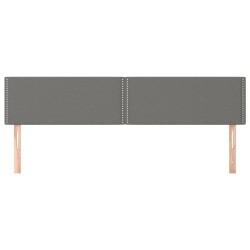 Têtes de lit Gris foncé 200x5x78/88 cm Tissu 627856627856