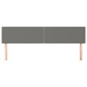 Têtes de lit Gris foncé 200x5x78/88 cm Tissu 627856627856