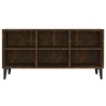 Meuble TV avec pieds en métal Chêne fumé 103,5x30x50 cm 627858627858