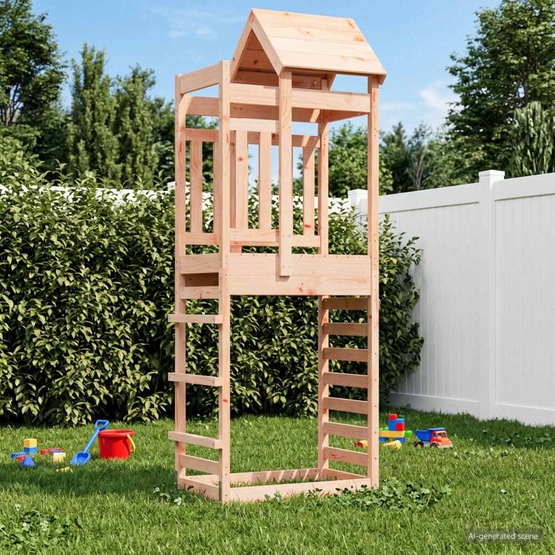 Tour de jeu Marron 52,5 x 85 x 238 cm Bois solide de Douglas 627863627863