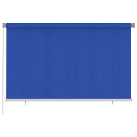 Store roulant d'extérieur 245 (l) x 140 (H) cm bleu HDPE 627865627865