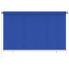 Store roulant d'extérieur 245 (l) x 140 (H) cm bleu HDPE 627865627865