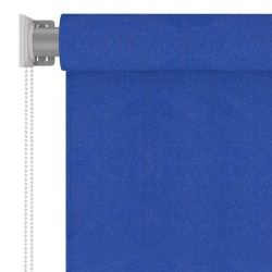 Store roulant d'extérieur 245 (l) x 140 (H) cm bleu HDPE 627865627865